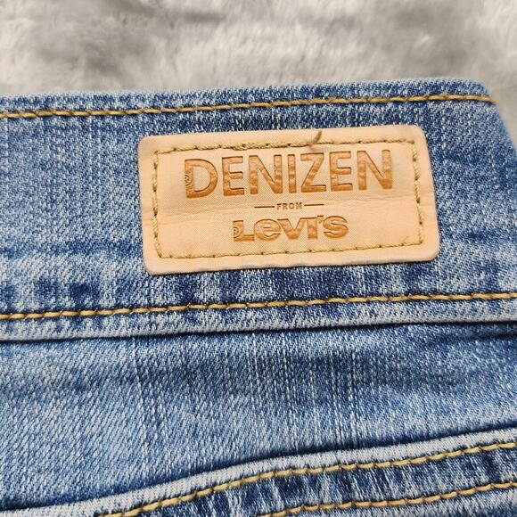 Levi's Denizen Jeans Womens 2 Blue Curvy Slim Cuffed Capri Low Rise Stretch - Picture 5 of 15